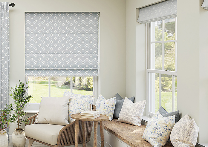 Huaraz Velvet, Grey - Roman Blind - Image 3